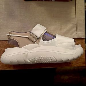 Shoes were a gift and didn’t fit. New in box, never used.